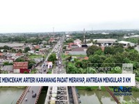 Video: Arteri Karawang Padat Merayap, Antrean Mengular 3 Km