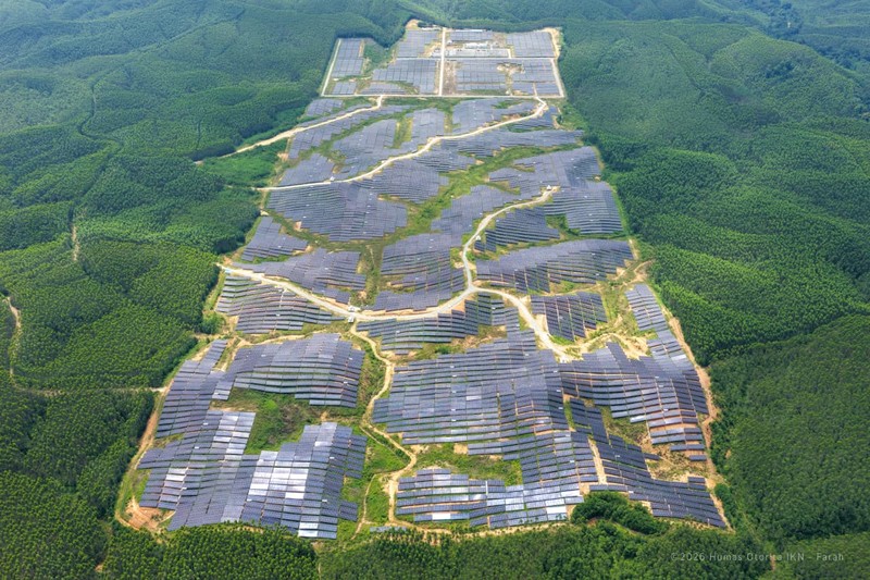 PLTS 50 MW yang terpasang di Ibu Kota Nusantara (IKN). (Dok. Humas Otorita IKN)