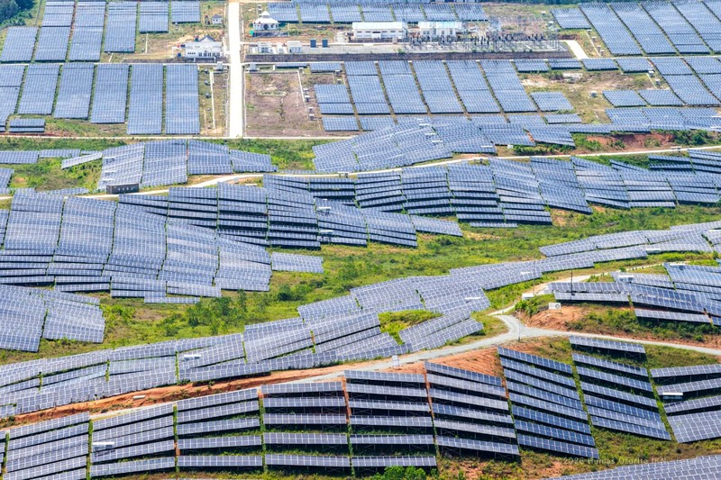 PLTS 50 MW yang terpasang di Ibu Kota Nusantara (IKN). (Dok. Humas Otorita IKN)