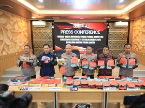 Polisi Tangkap 3 Pengedar Narkoba di Banten, Sita 71 Kg Sabu
