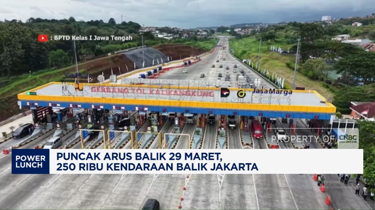 Video: Puncak Arus Balik 29 Maret, 250 Ribu Kendaraan Balik Jakarta