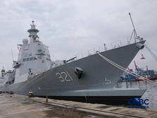 Foto: Kapal Republik Indonesia Prabu Siliwangi-321 di Dermaga 107, Pelabuhan Tanjung Priok, Jakarta Utara, Jumat (27/3/2026). (CNBC Indonesia/Faisal Rahman)