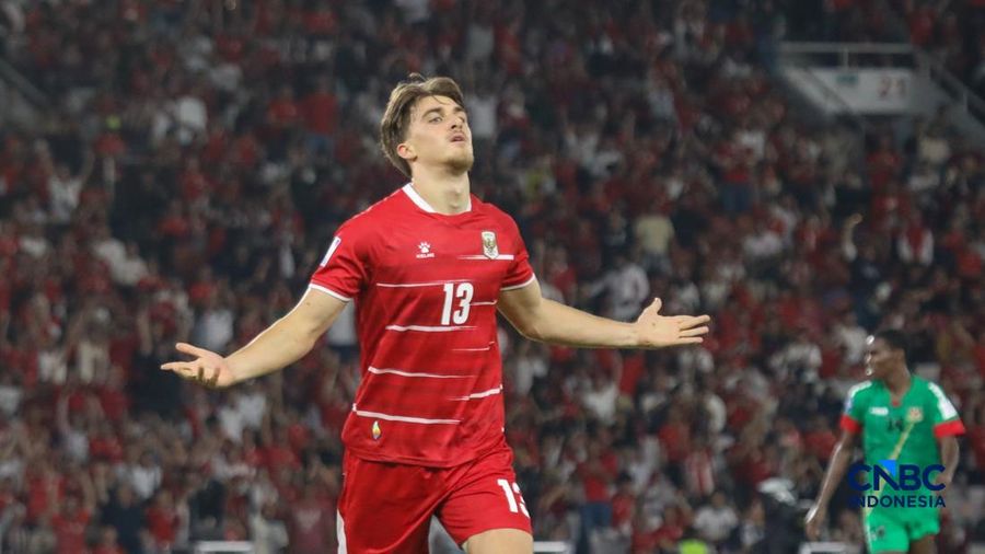 Timnas Indonesia meraih kemenangan 4-0 atas Saint Kitts & Nevis dalam gelaran FIFA Series 2026 di Stadion Utama Gelora Bung Karno (SUGBK), Senayan Jakarta, Jumat (27/3/2026) malam. (CNBC Indonesia/Faisal Rahman)