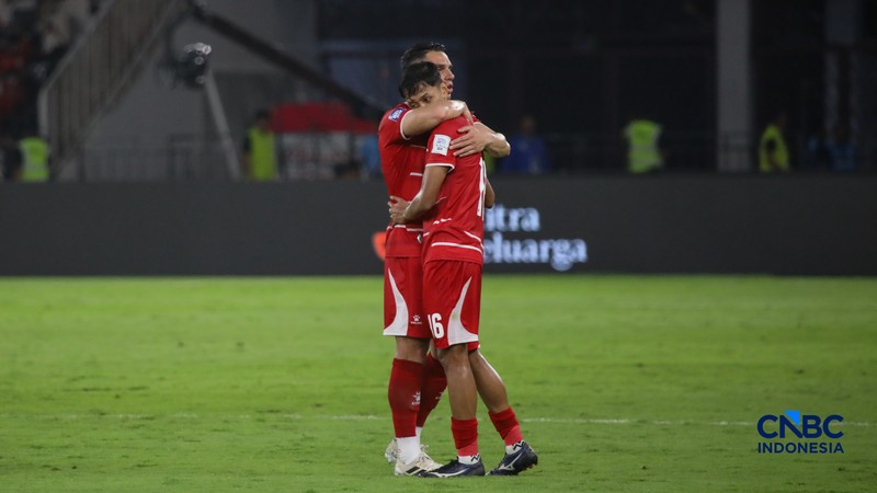 Timnas Indonesia meraih kemenangan 4-0 atas Saint Kitts &amp; Nevis dalam gelaran FIFA Series 2026 di Stadion Utama Gelora Bung Karno (SUGBK), Senayan Jakarta, Jumat (27/3/2026) malam. (CNBC Indonesia/Faisal Rahman)