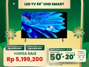 Buruan Serbu! LED TV 50 Inci UHD Smart Diskon Besar di Transmart