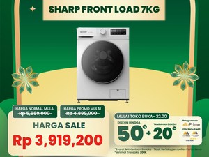 Harga Makin Ramah! Mesin Cuci Front Load Jadi Murah di Transmart