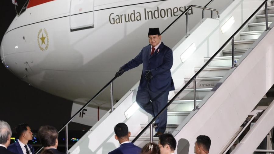 Presiden RI Prabowo Subianto tiba di Jepang, Minggu (29/3/2026). (Dok. tangkapan layar Instagram @presidenrepublikindonesia)