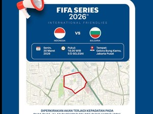 Ada Laga Indonesia Vs Bulgaria, Warga Diminta Antisipasi Macet di Sekitar GBK