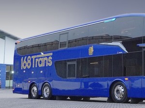 PO 168 Trans Luncurkan Bus Tingkat Besutan Adiputro, Punya Spek Rata Kanan
