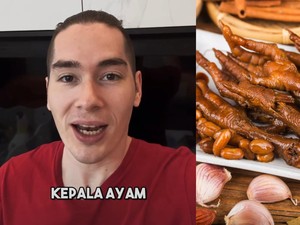 Bule Jerman Ini Kaget Orang Indonesia Makan Jeroan hingga Kepala Ayam!