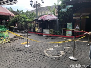 Saluran Limbah Teras Malioboro Meledak Diduga gegara Gas Metana