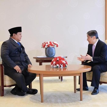 Momen Mesra Prabowo Bertemu dengan Kaisar Jepang Naruhito