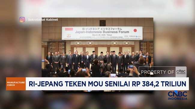 Video: RI-Jepang Teken Mou Senilai Rp 384,2 Triliun