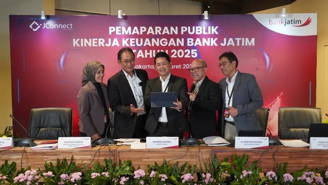Bank Jatim Catatkan Kinerja Solid dan Kenaikan Laba pada 2025