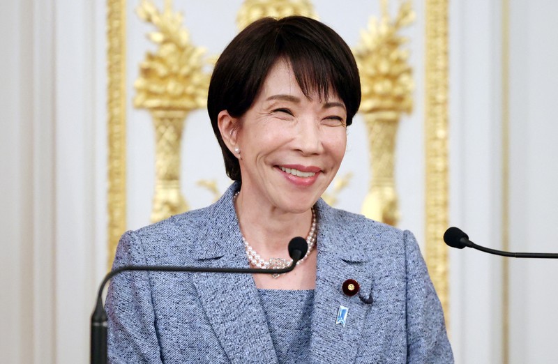 Presiden Indonesia Prabowo Subianto dan Perdana Menteri Jepang Sanae Takaichi menyampaikan pernyataan mereka setelah pembicaraan di wisma Akasaka di Tokyo, Jepang, 31 Maret 2026. (YOSHIKAZU TSUNO/Pool via REUTERS)