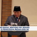Video: Prabowo Bakal Bertemu PM Jepang & 12 Pengusaha Besar Hari Ini