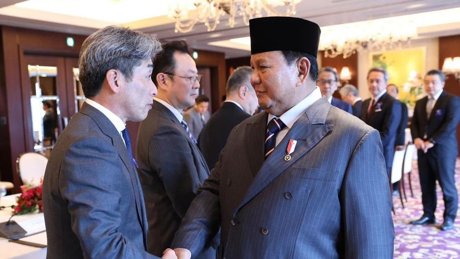Presiden Prabowo Subianto juga melakukan pertemuan dengan dengan 13 pemimpin perusahaan besar di Tokyo Jepang, Selasa (31/3/2026). Ini menjadi rangkaian kunjungan kerja di Jepang, usai melakukan pertemuan dengan Perdana Menteri Jepang Sanae Takaichi di Istana Akasaka. (Dok. BPMI)