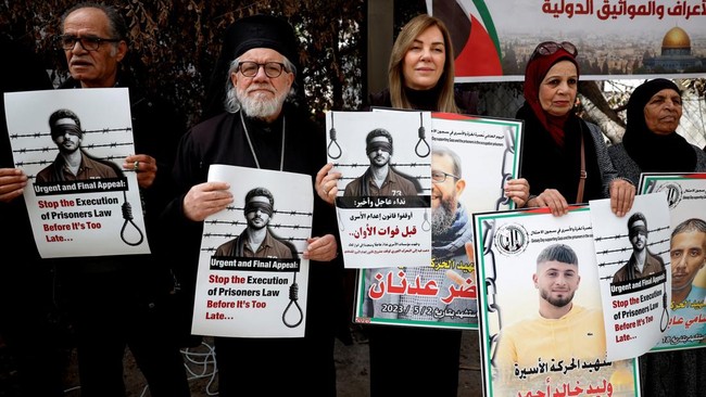 Detik-Detik Israel Sahkan UU Hukuman Mati Sasar Warga Palestina