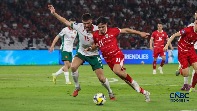 Timnas Indonesia kalah di final FIFA Series 2026 di Stadion Utama Gelora Bung Karno (SUGBK), Senayan, Jakarta, Senin (30/3/2026) malam. (CNBC Indonesia/Faisal Rahman)