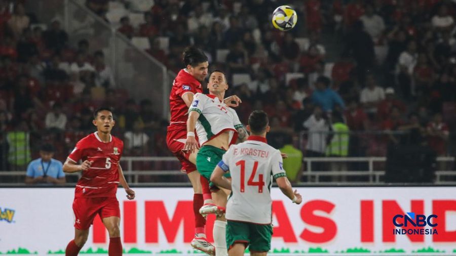 Timnas Indonesia kalah di final FIFA Series 2026 di Stadion Utama Gelora Bung Karno (SUGBK), Senayan, Jakarta, Senin (30/3/2026) malam. (CNBC Indonesia/Faisal Rahman)