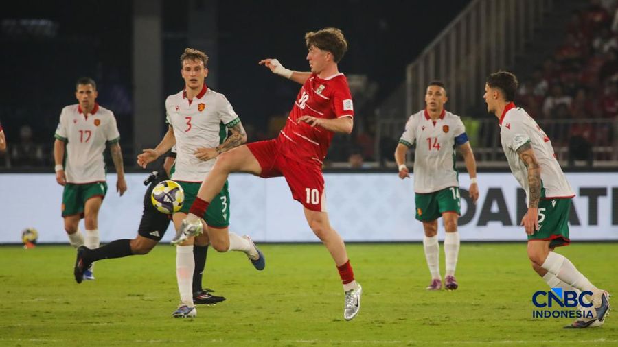 Timnas Indonesia kalah di final FIFA Series 2026 di Stadion Utama Gelora Bung Karno (SUGBK), Senayan, Jakarta, Senin (30/3/2026) malam. (CNBC Indonesia/Faisal Rahman)