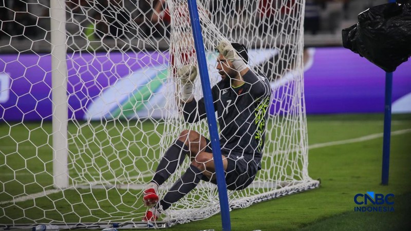 Timnas Indonesia kalah di final FIFA Series 2026 di Stadion Utama Gelora Bung Karno (SUGBK), Senayan, Jakarta, Senin (30/3/2026) malam. (CNBC Indonesia/Faisal Rahman)