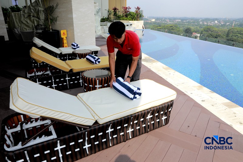 Trans Hotel menghadirkan konsep menginap yang tak sekadar mewah, tetapi juga terintegrasi dalam satu ekosistem gaya hidup modern. (CNBC Indonesia/Muhammad Sabki)