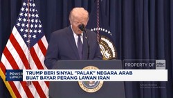 Video: Sinyal Trump "Palak" Negara Arab Buat Bayar Perang Lawan Iran
