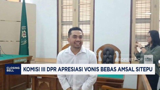 Video: Komisi III DPR Apresiasi Vonis Bebas Amsal Sitepu