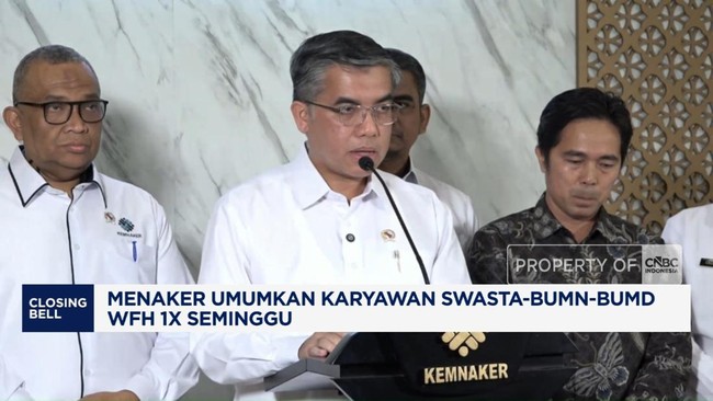 Video: Karyawan Swasta-BUMN-BUMD WFH 1x Seminggu, Ini Aturannya!