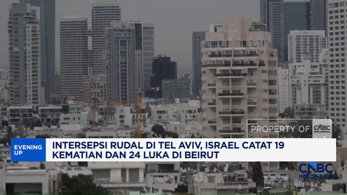 Video: Intersepsi Rudal di Tel Aviv, Israel Catat Terdapat Korban