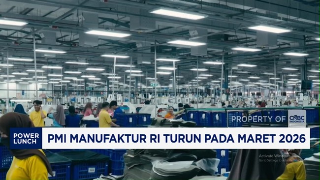 Video: PMI Manufaktur RI Turun Pada Maret 2026