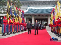 Prabowo Tiba di Blue House, Temui Presiden Korea Selatan Lee Jae Myung