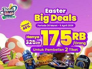 Promo hingga 46%! Liburan di Trans Studio Cibubur Makin Seru dengan Easter Big Deals
