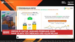 Video: RI Surplus Neraca Dagang Lagi, Capai USD1,27 Miliar di Februari