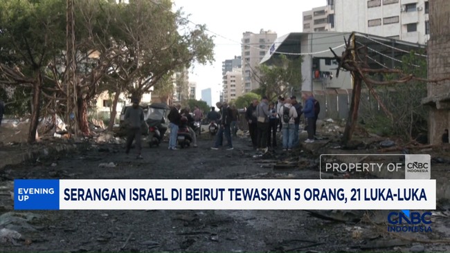 Video: Serangan Israel di Beirut Tewaskan 5 Orang, 21 Luka-Luka