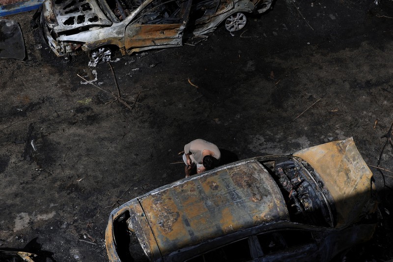 Kerusakan pada kapal tanker minyak mentah Al-Salmi berbendera Kuwait, menyusul serangan yang dilaporkan terjadi, di tengah konflik AS-Israel dengan Iran, 31 Maret 2026. (Kuwait Petroleum Corporation/Handout via REUTERS)