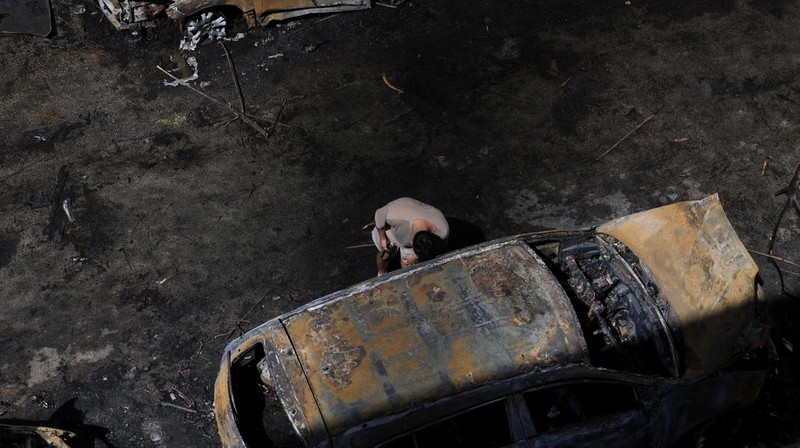 Kerusakan pada kapal tanker minyak mentah Al-Salmi berbendera Kuwait, menyusul serangan yang dilaporkan terjadi, di tengah konflik AS-Israel dengan Iran, 31 Maret 2026. (Kuwait Petroleum Corporation/Handout via REUTERS)