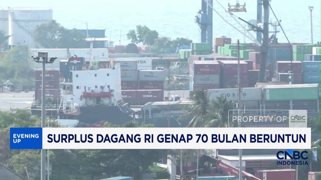 Video: Surplus Dagang RI Genap 70 Bulan Beruntun