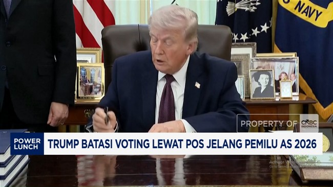 Video: Trump Batasi Voting Lewat Pos Jelang Pemilu AS 2026
