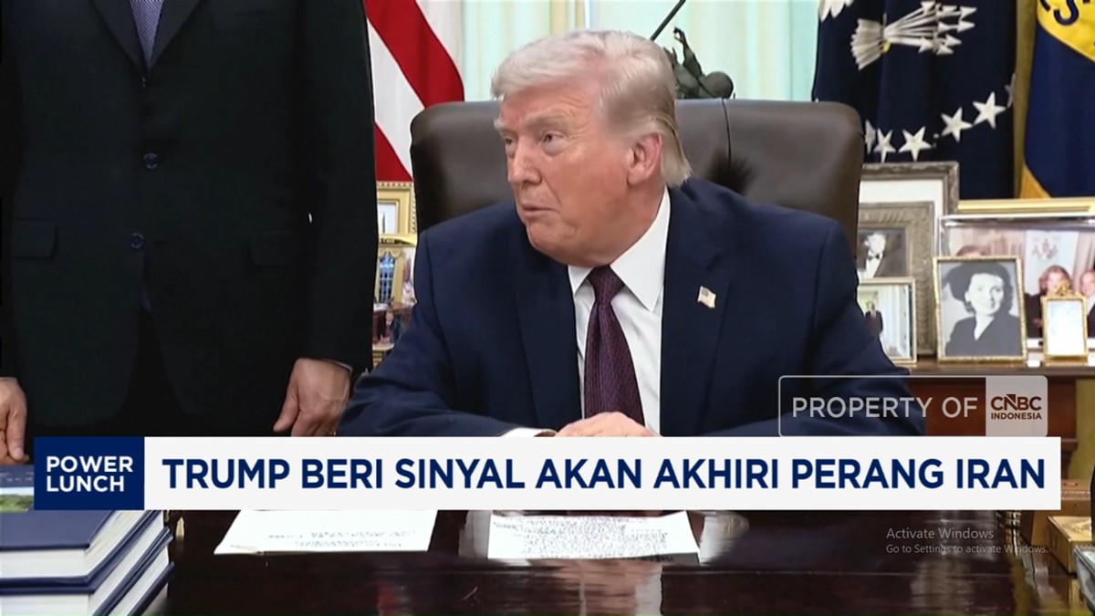 Video: Trump Beri Sinyal Akan Akhiri Perang Iran
