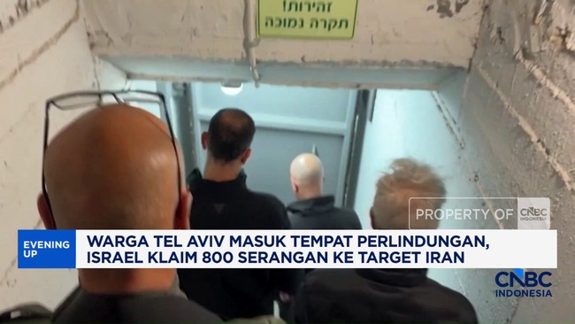 Video: Warga Tel Aviv Masuk Tempat Perlindungan, Israel Klaim Serangan