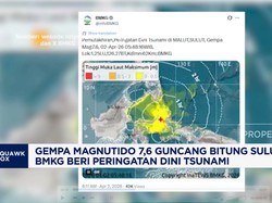 Video: Gempa M 7,6 Guncang Sulut, BMKG Beri Peringatan Dini Tsunami