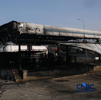 Penampakan Terbaru SPBE LPG Bekasi Usai Terbakar Semalam