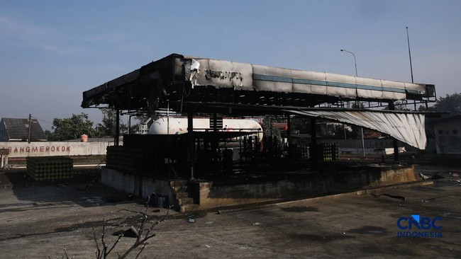 Penampakan Terbaru SPBE LPG Bekasi Usai Terbakar Semalam