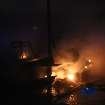 Insiden Kebakaran SPBE LPG di Cimuning Bekasi, Ini Penampakannya