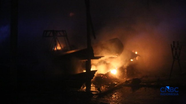 Insiden Kebakaran SPBE LPG di Cimuning Bekasi, Ini Penampakannya