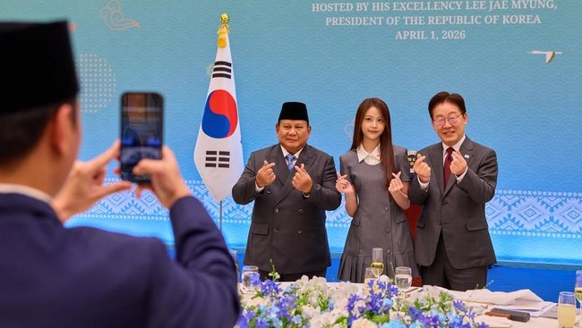 Carmen Heart2Hearts Ikut Jamuan Makan Malam Prabowo-Presiden Korea