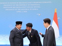 Prabowo Bertemu Sugianto, Penyelamat Lansia Korban Kebakaran di Korsel