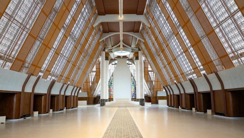 Status Basilika Santo Fransiskus Xaverius di IKN masih menunggu persetujuan Vatikan, pembangunan gereja hampir rampung dan ditargetkan diresmikan Juli. (Dok. Humas Otorita IKN)